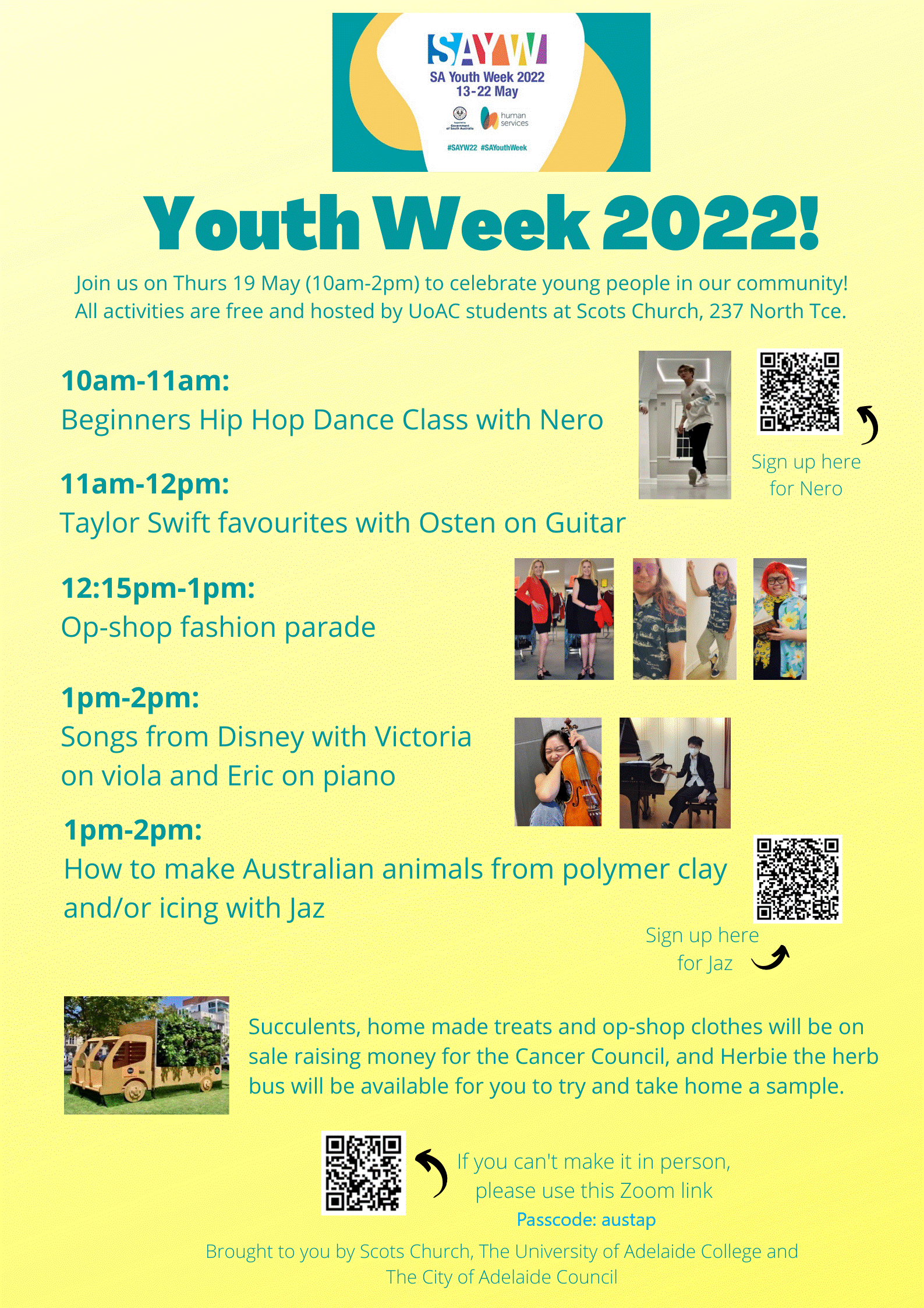 UoA College Youth Week activities